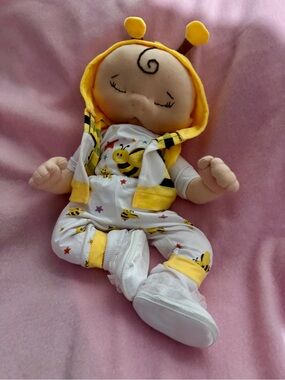 Yellow Bee Plush Baby Doll in Bee Outfit